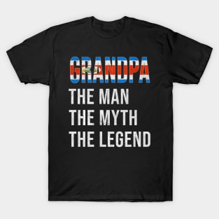 Grand Father Costa Rican Grandpa The Man The Myth The Legend - Gift for Costa Rican Dad With Roots From  Costa Rica T-Shirt